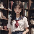 図書係の女の子2 5枚目