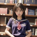 図書係の女の子2 9枚目