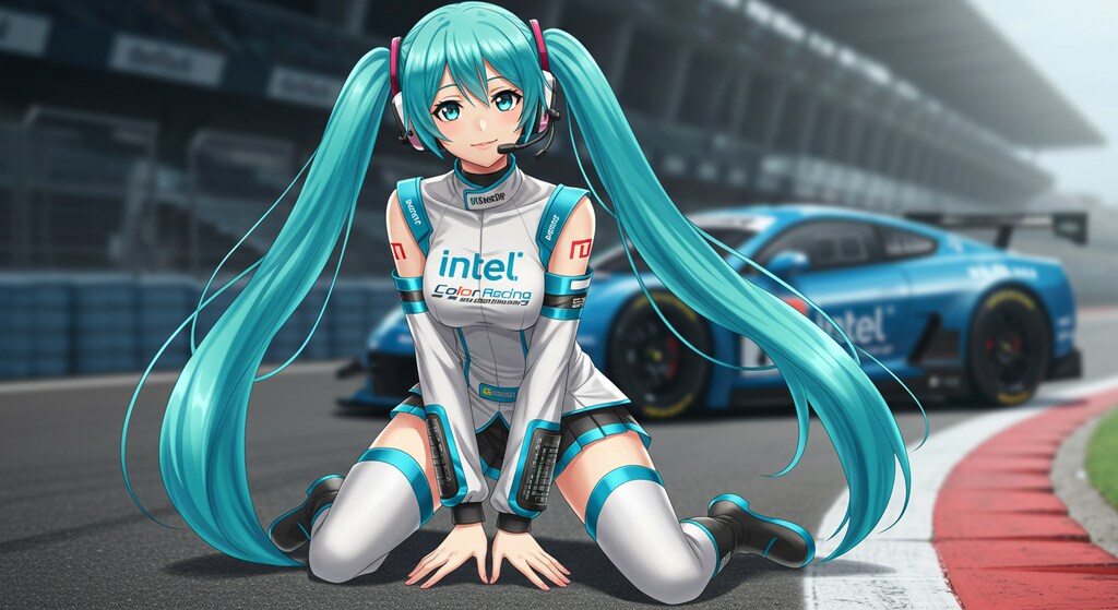 Intelレーシングスーツ初音ミク