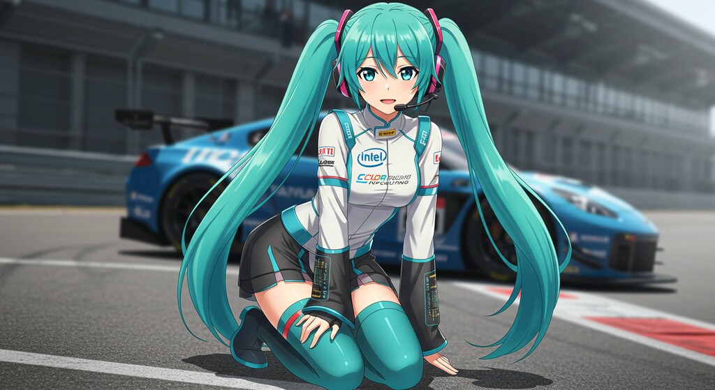 Intelレーシングスーツ初音ミク