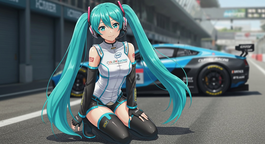 Intelレーシングスーツ初音ミク
