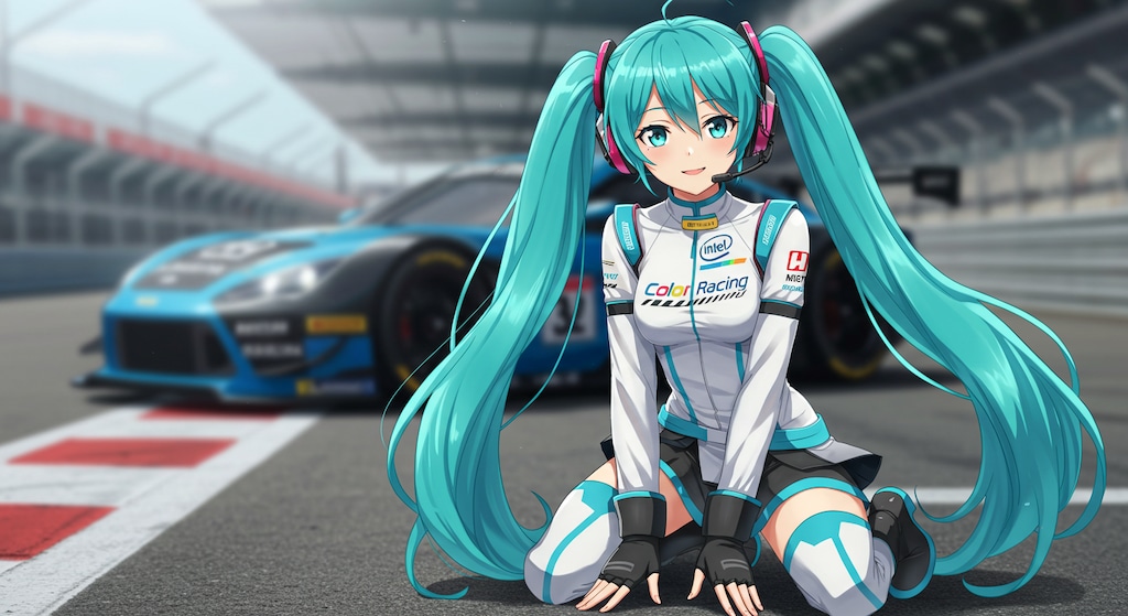 Intelレーシングスーツ初音ミク