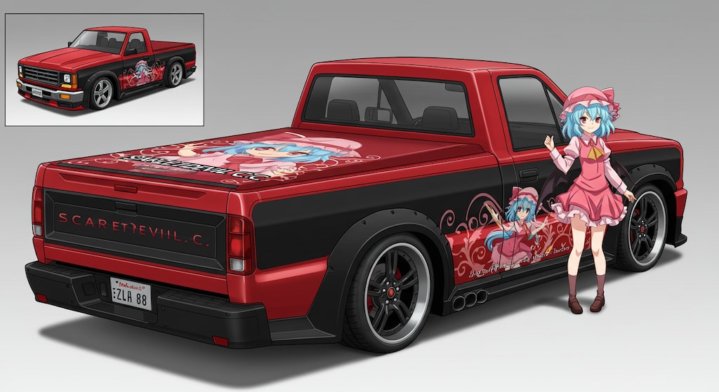 アメリカントラックとレミリア・スカーレット