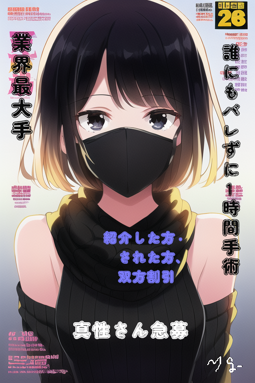 男性剥け雑誌の広告