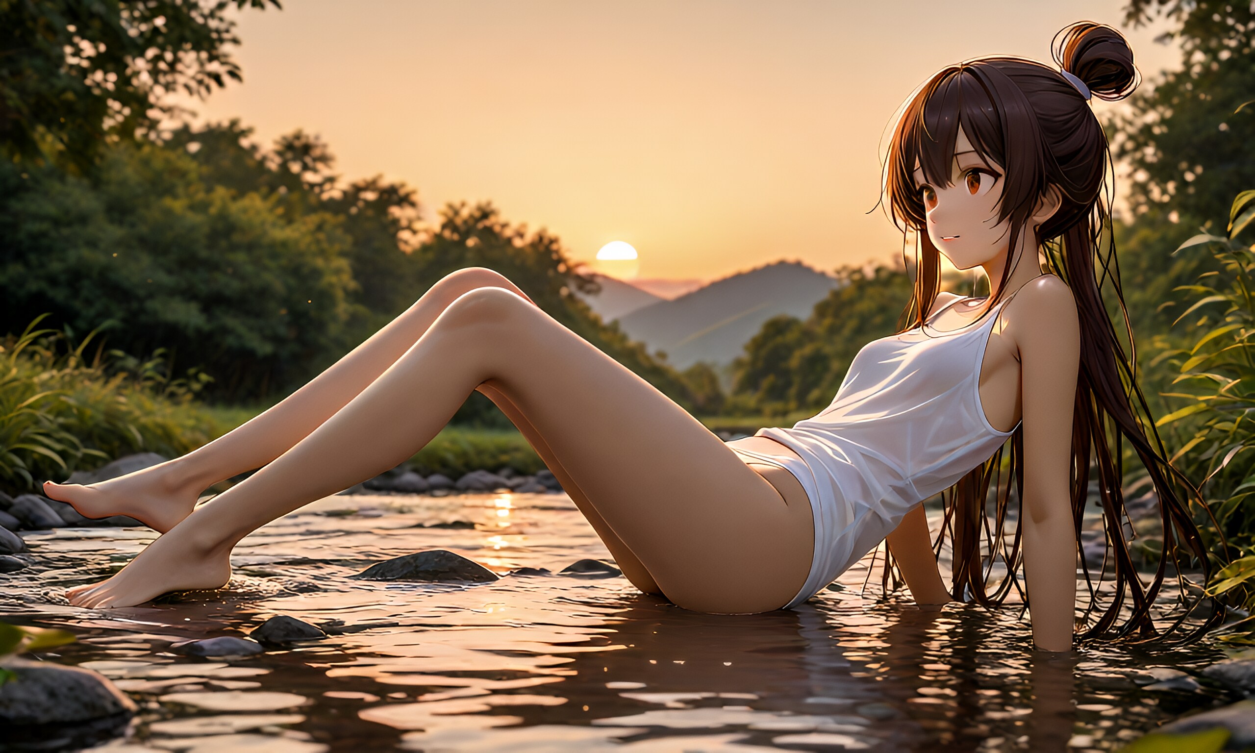 夕暮れ