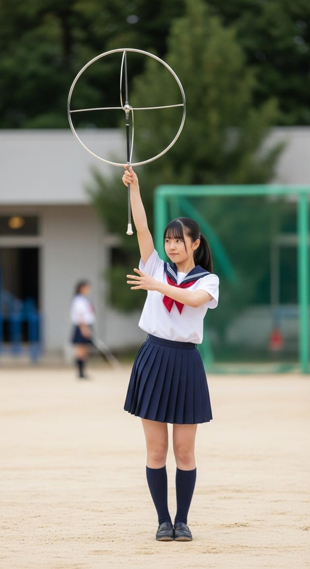 バトントワラー女子高生《部活練習中》
