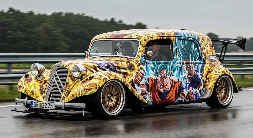 シトロエンドラゴンボール痛車