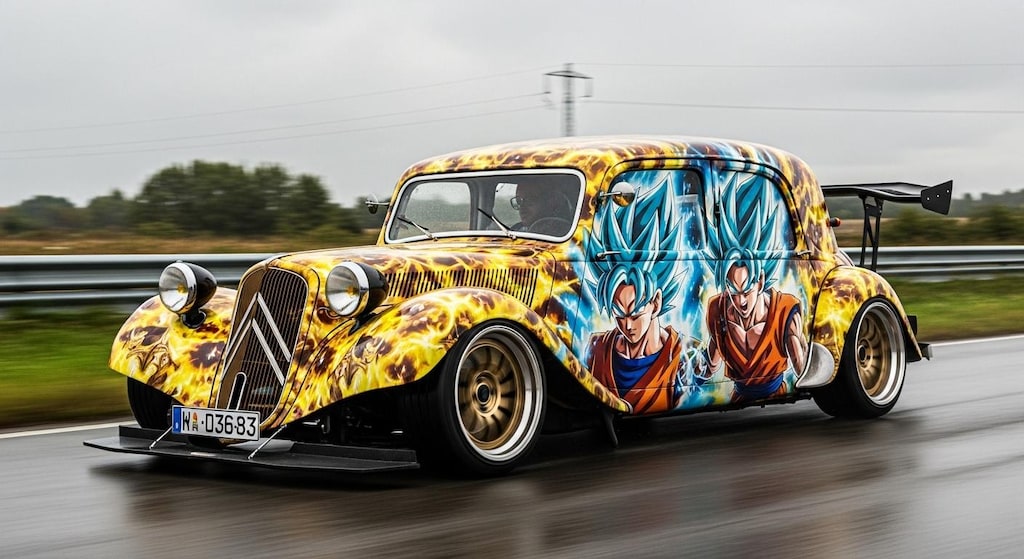 シトロエンドラゴンボール痛車