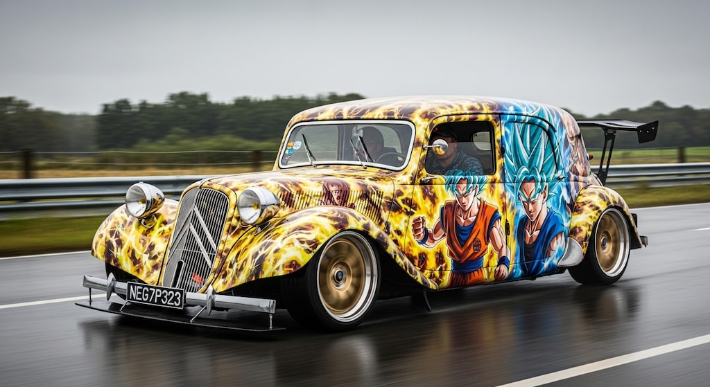 シトロエンドラゴンボール痛車
