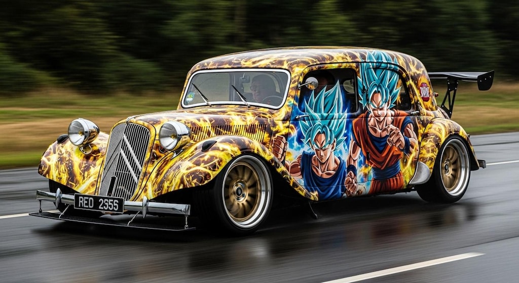 シトロエンドラゴンボール痛車