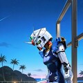 女体化ガンダム　スク水 4枚目