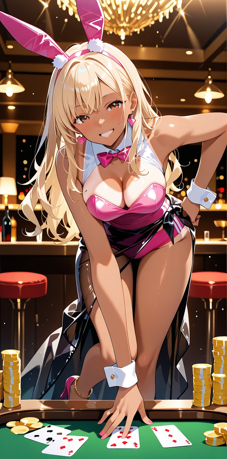 オールインする？♡　どうする？って迫ってくるバニーお姉さん