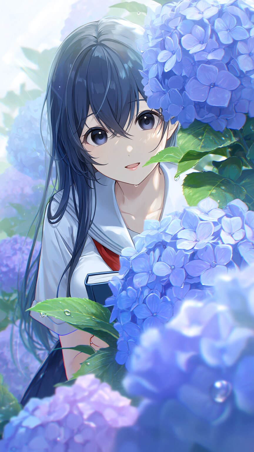 放課後、紫陽花の海に迷う。