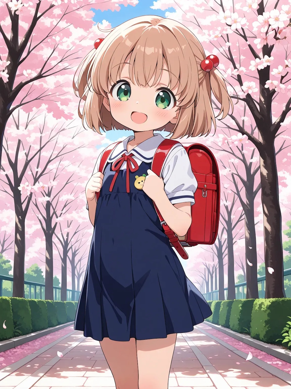 こはるちゃんの入学式