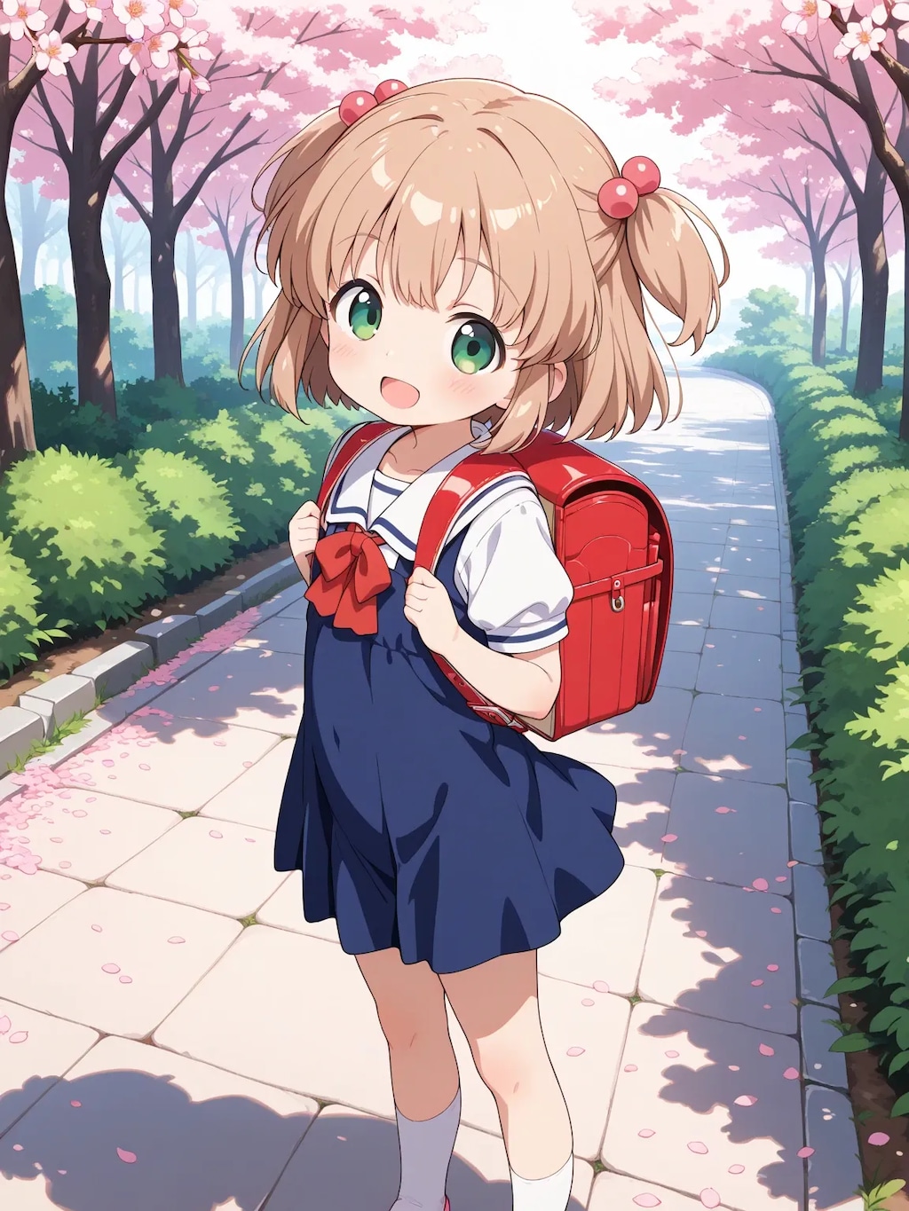 こはるちゃんの入学式