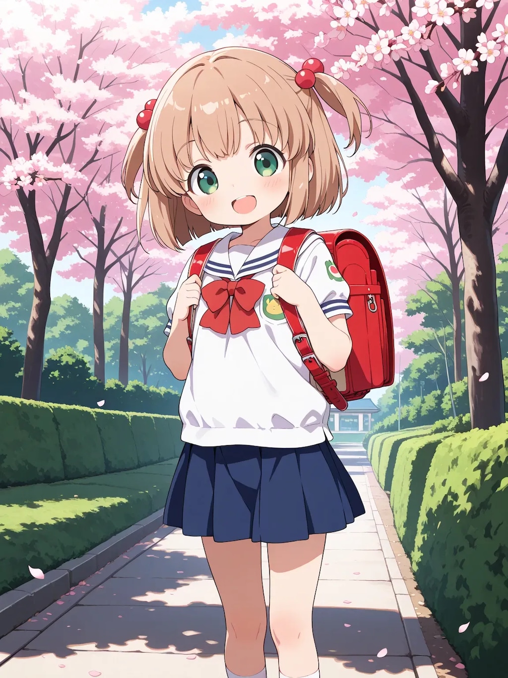 こはるちゃんの入学式