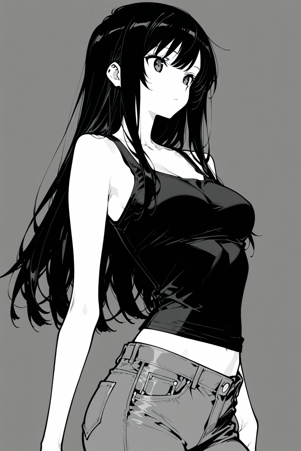 タンクトップ | の人気AIイラスト・グラビア