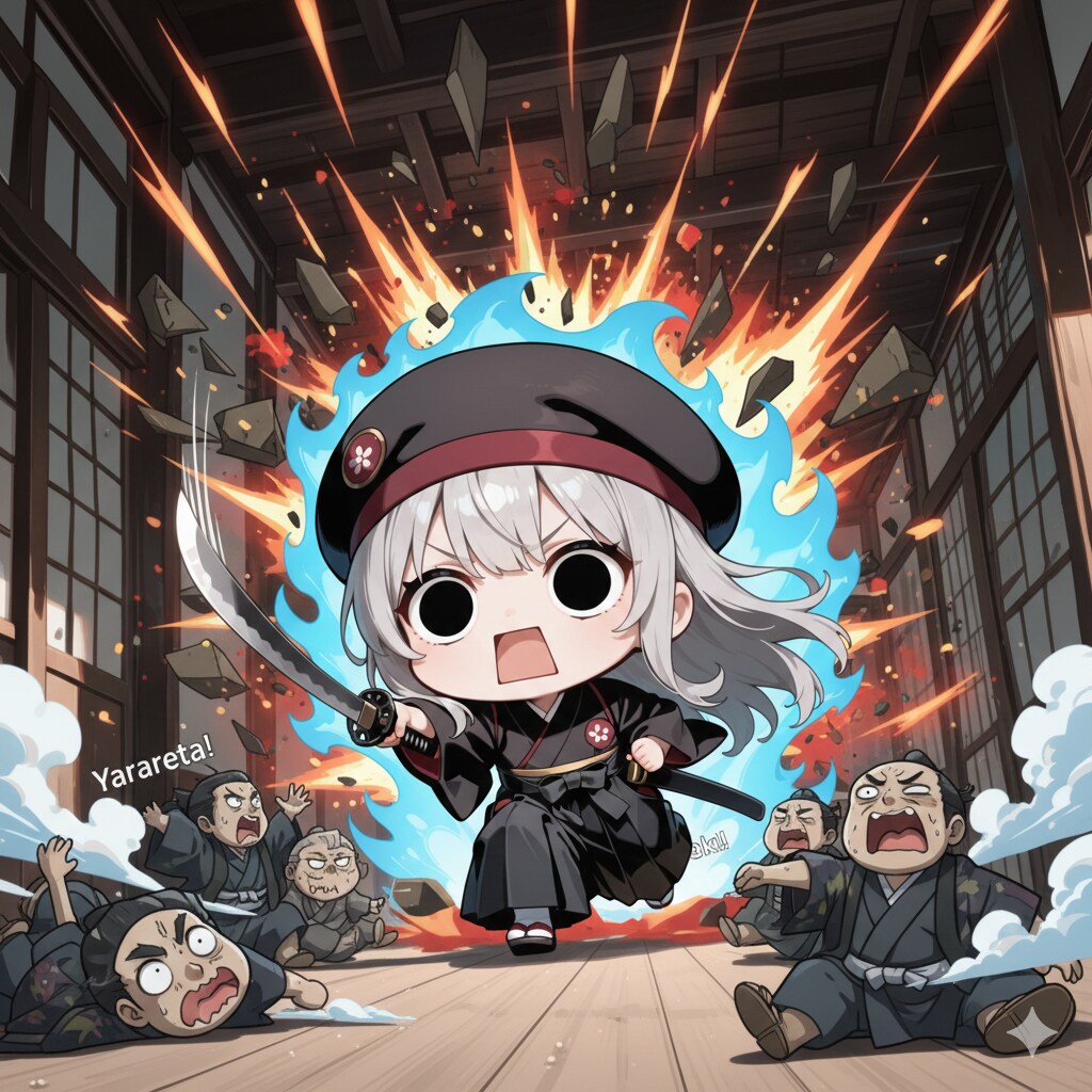 悪代官共を成敗してしまいよった暴れん坊侍えらいこっちゃ嬢