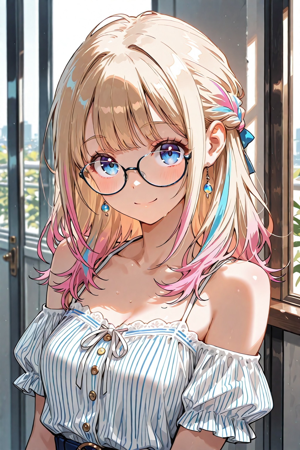 メガネ美少女