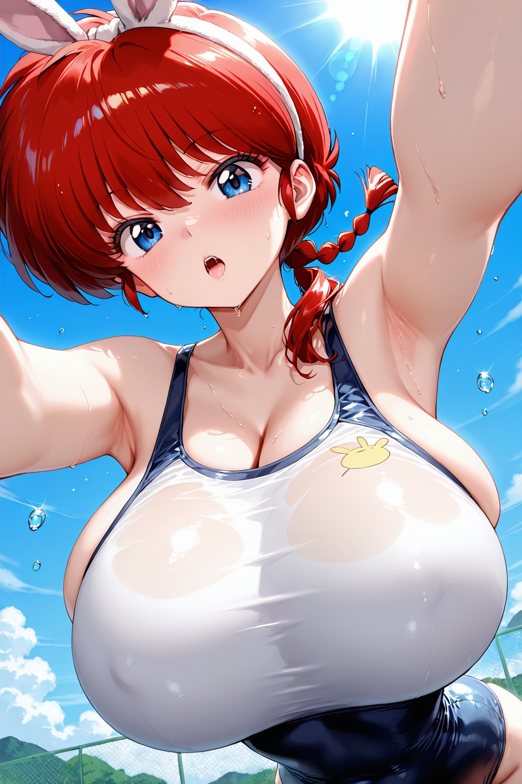 【スク水バニーガール】