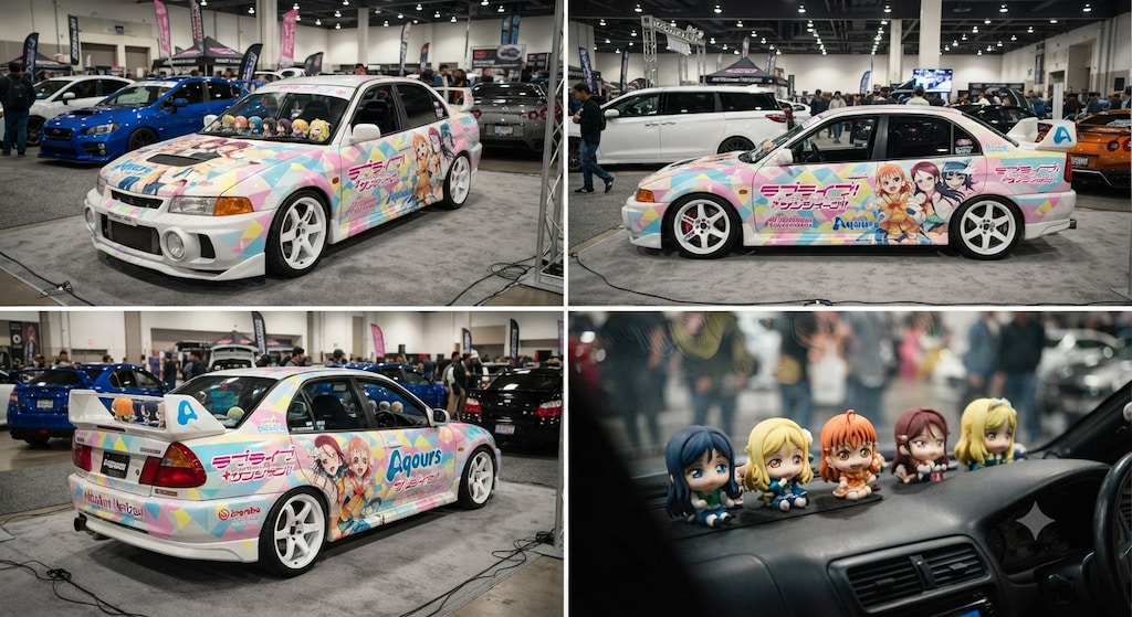 ランサーエボリューション4ラブライブ痛車