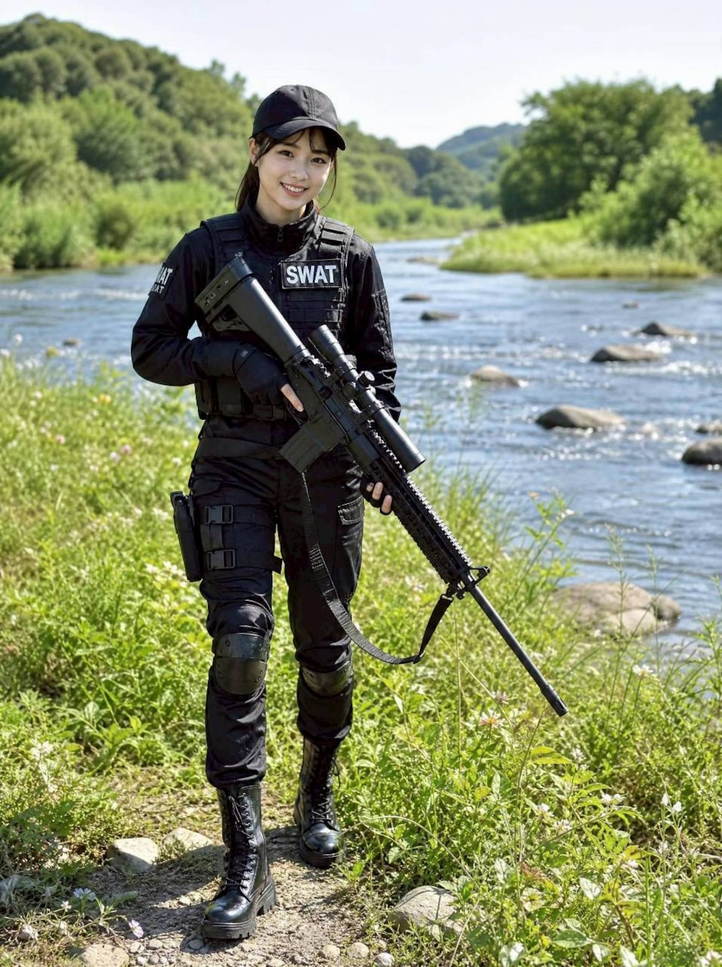 川べりのS.W.A.T.