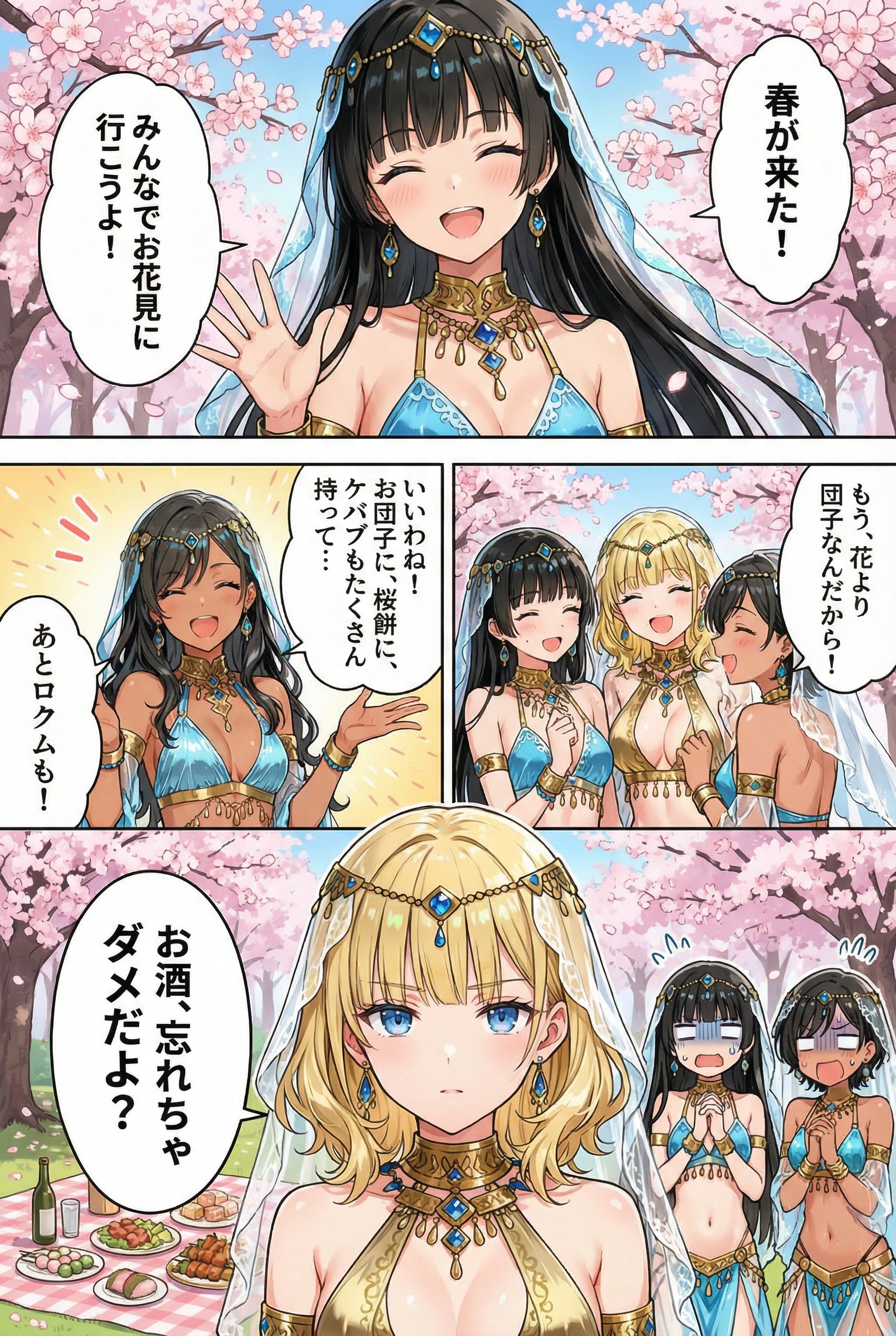 お花見🌸🍡 | の人気AIイラスト・グラビア