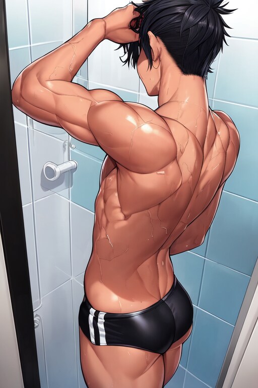 水着男子