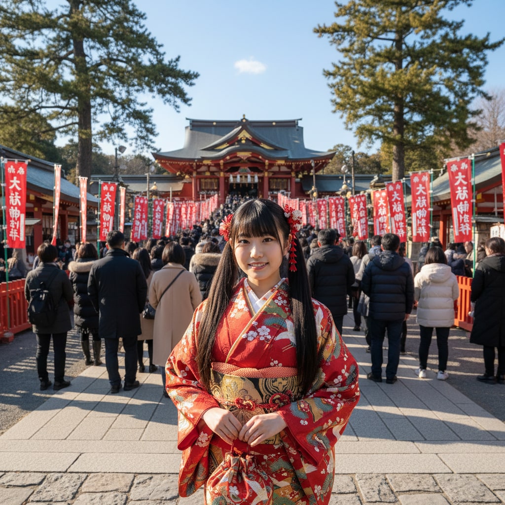 黒ツイさん。初詣