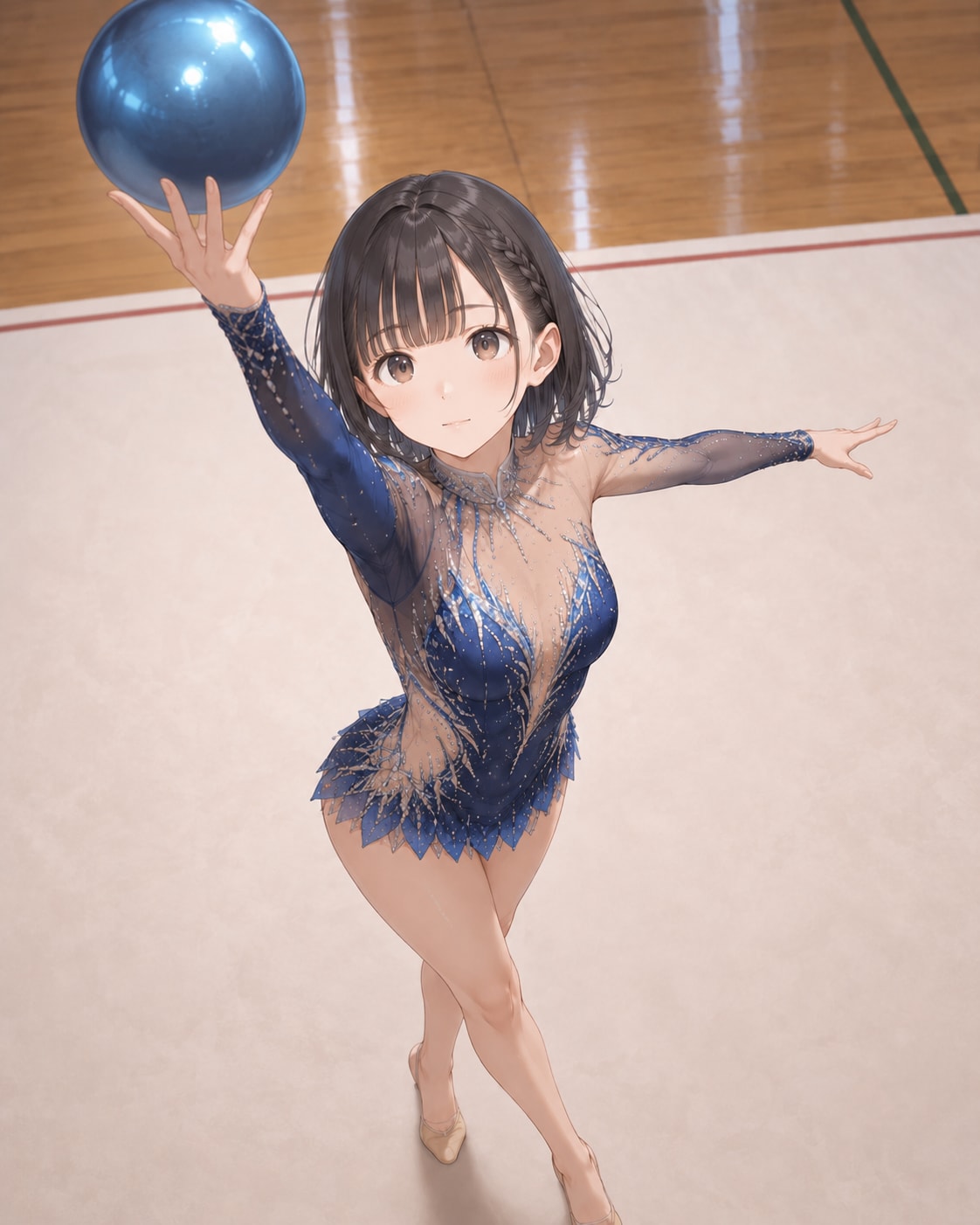 璃乃ちゃんの新体操 | の人気AIイラスト・グラビア