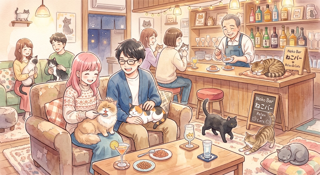 ネコ喫茶風バー