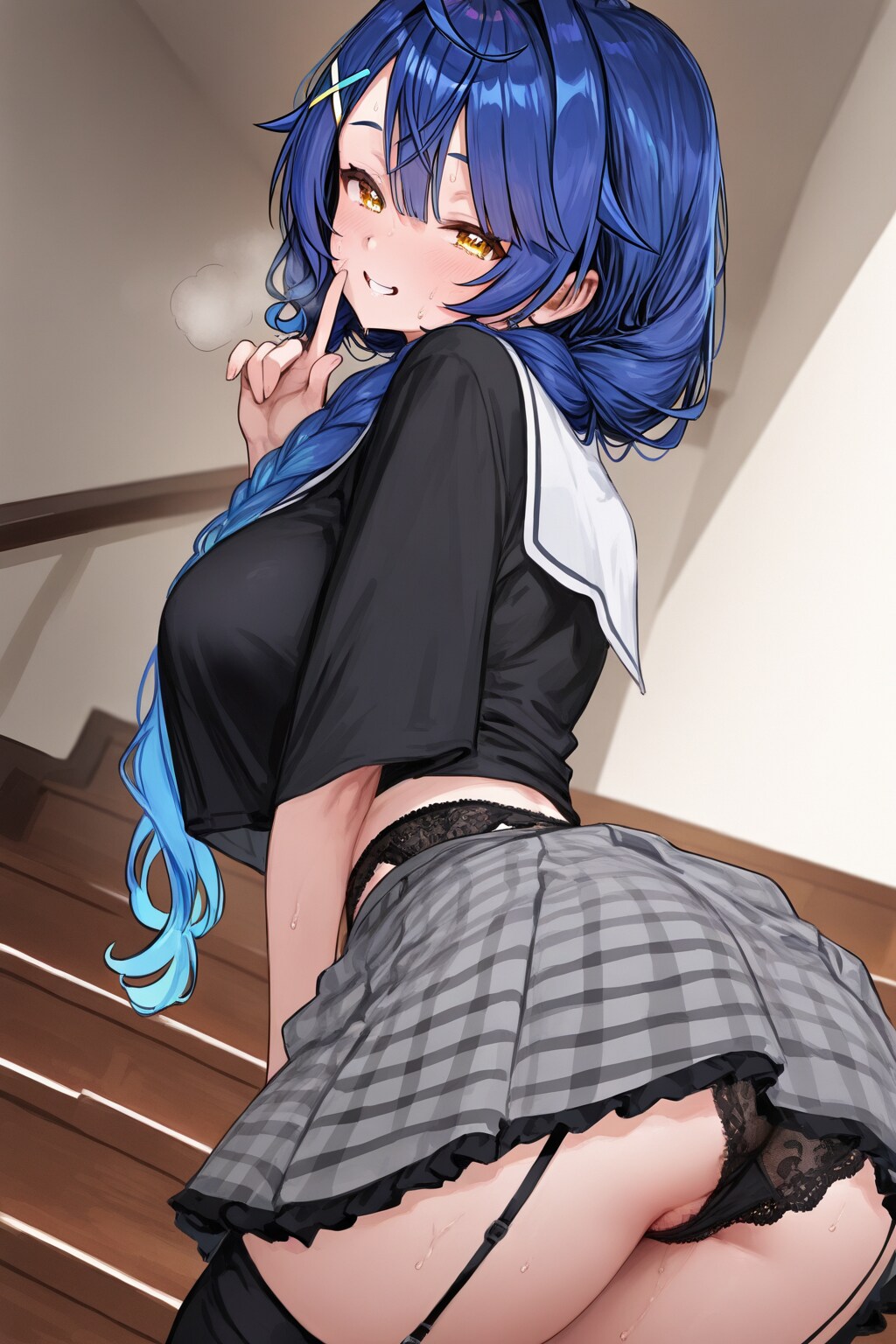 パンツ見せ竜巫女