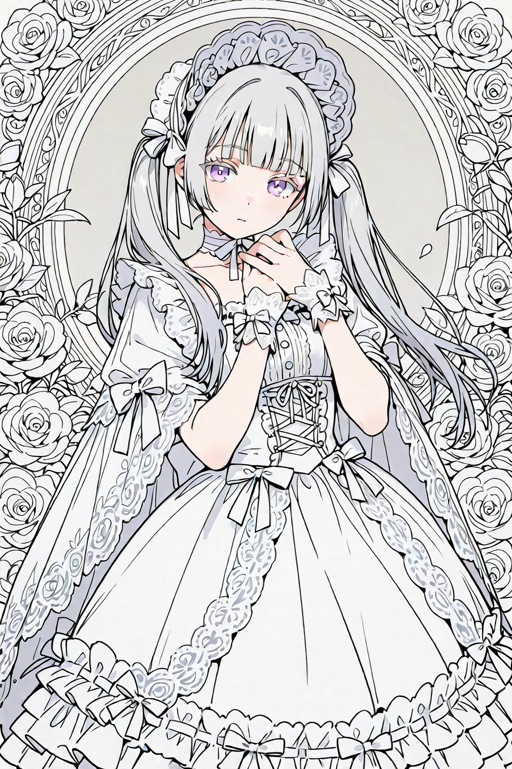 ホワイトゴシックちゃん | の人気AIイラスト・グラビア