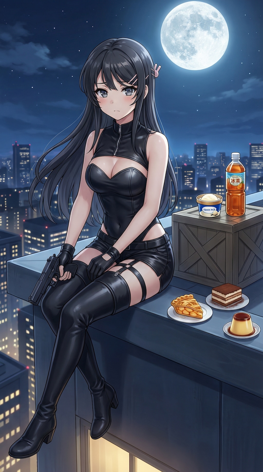 スパイ衣装の麻衣さん