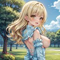 二次おっぱいポロリ308《金髪振り向きメイドランジェリー》 10枚目