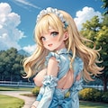 二次おっぱいポロリ308《金髪振り向きメイドランジェリー》 11枚目
