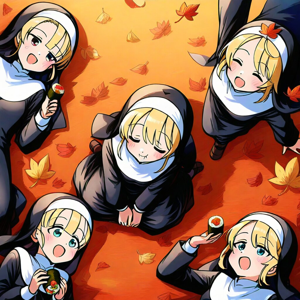 巻き寿司と秋のシスターたち