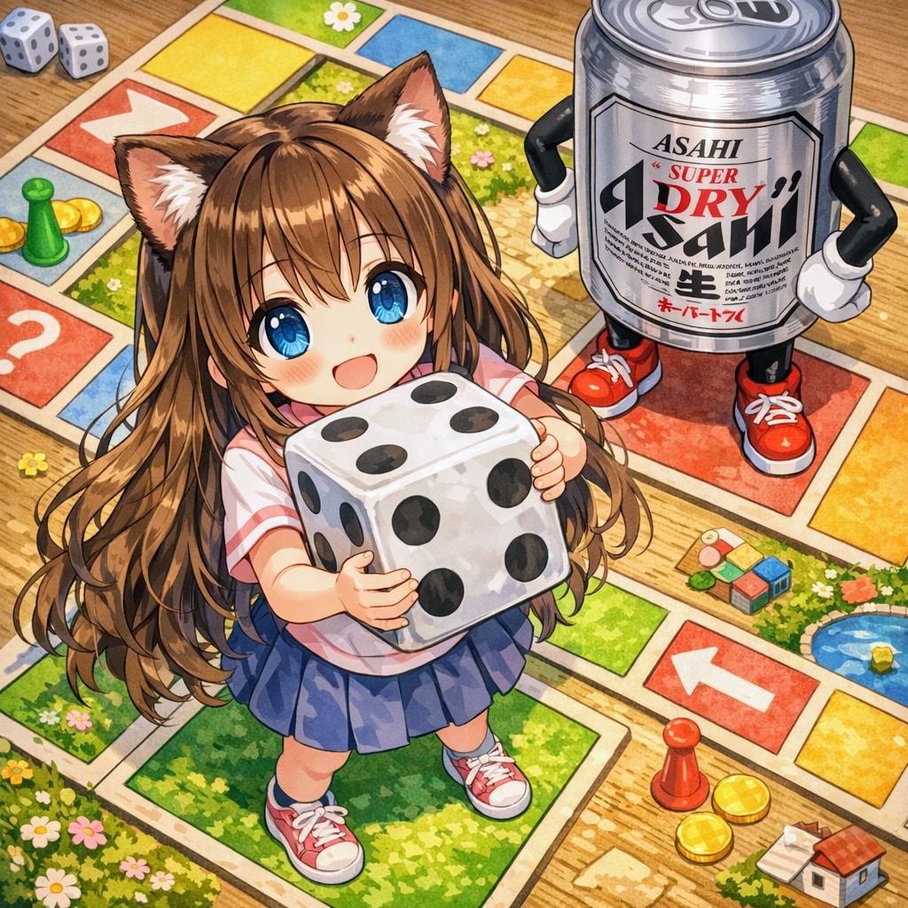 ダイスを転がせ！な小さな女の子