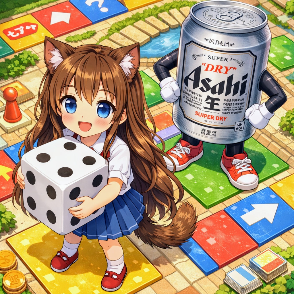 ダイスを転がせ！な小さな女の子