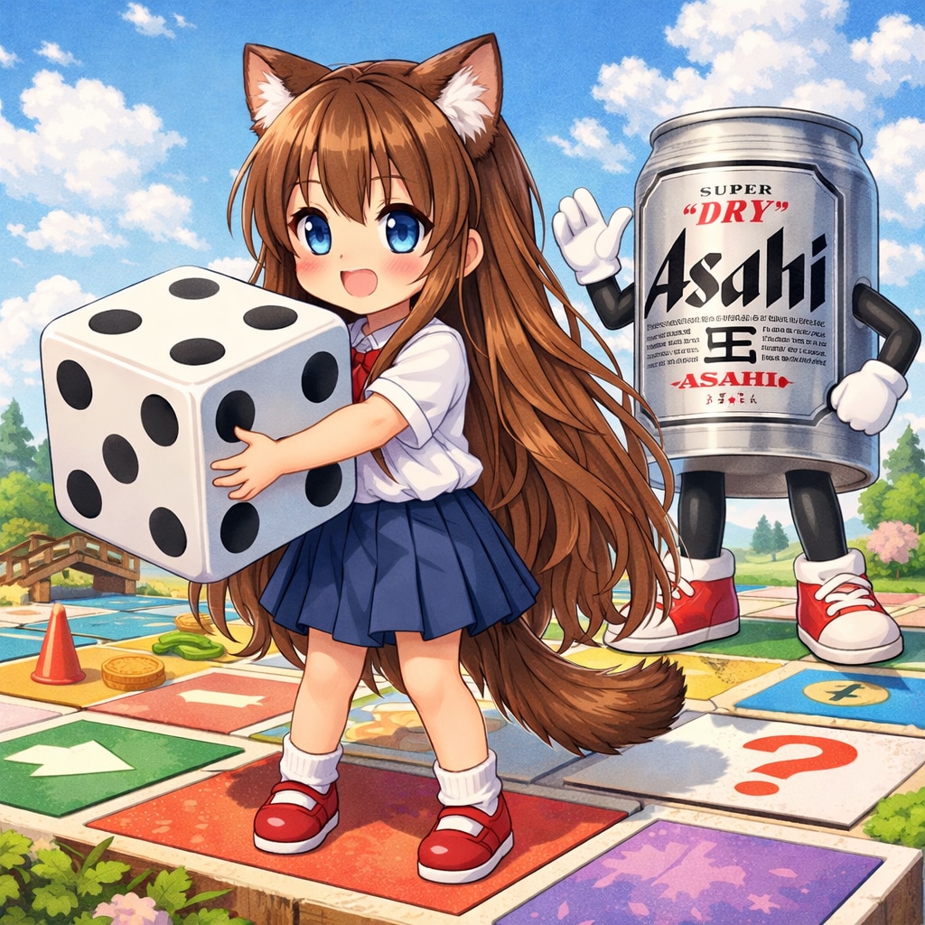 ダイスを転がせ！な小さな女の子