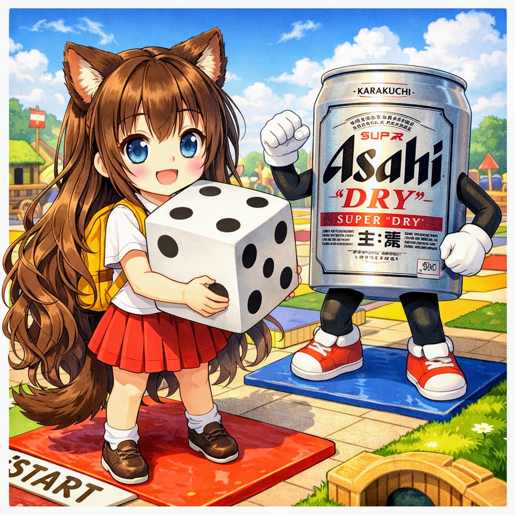 ダイスを転がせ！な小さな女の子