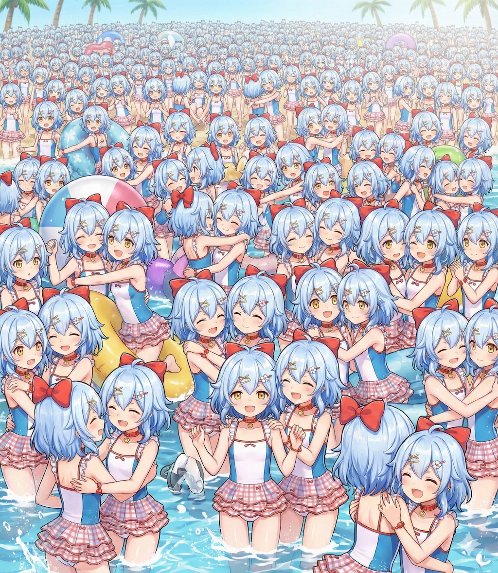 Geminiで出力できた嫁分身/増殖娘2