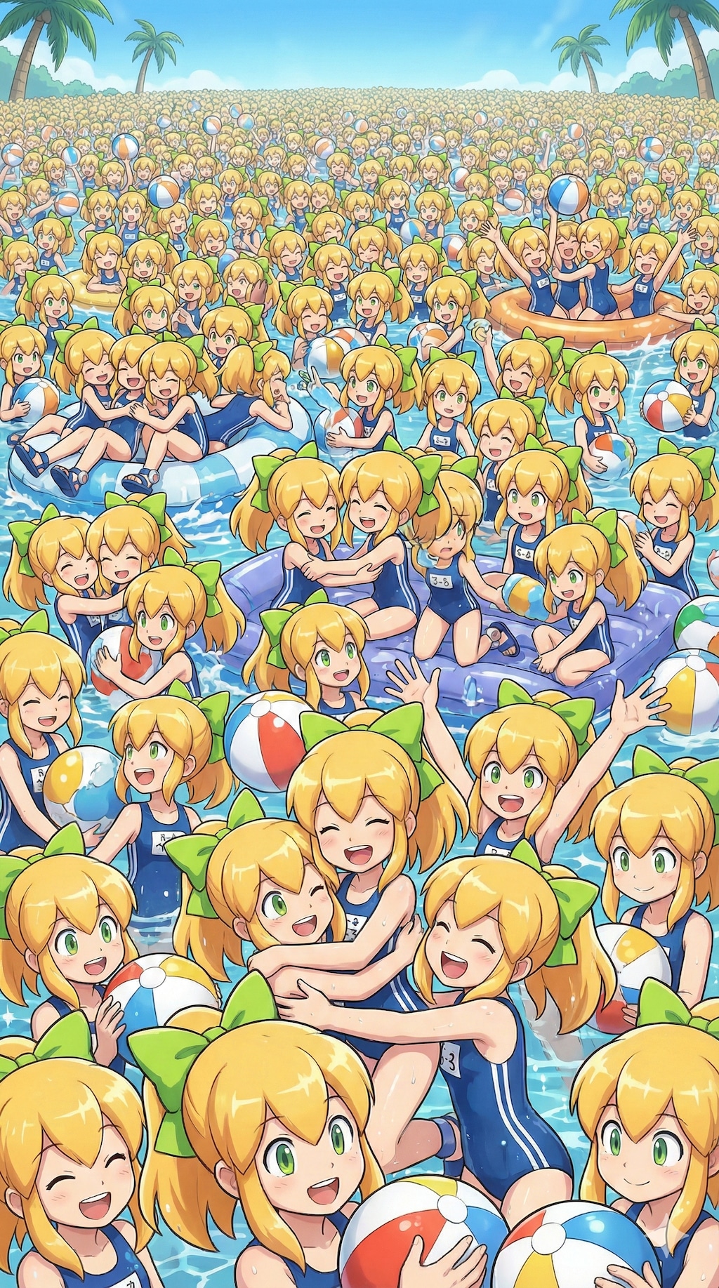 Geminiで出力できた嫁分身/増殖娘2