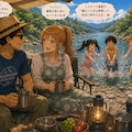 澪（みお）ちゃん家族　みんなで川にキャンプ 6枚目