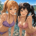 澪（みお）ちゃん家族　みんなで川にキャンプ 2枚目