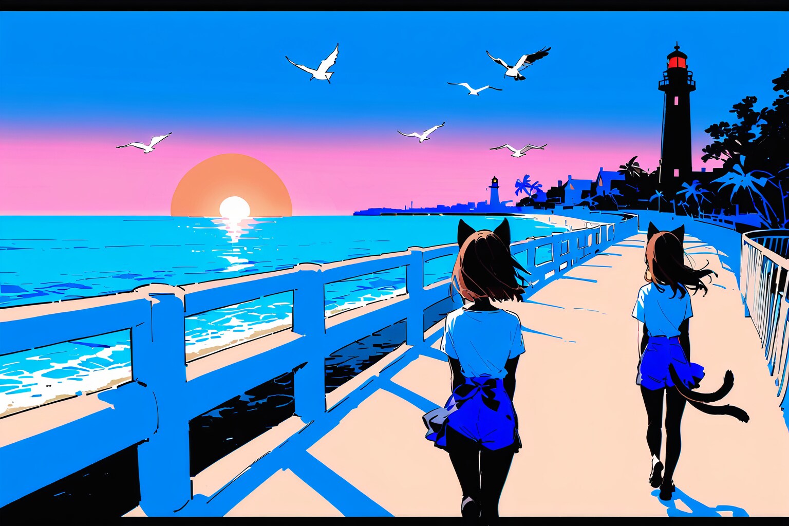 海 | の人気AIイラスト・グラビア