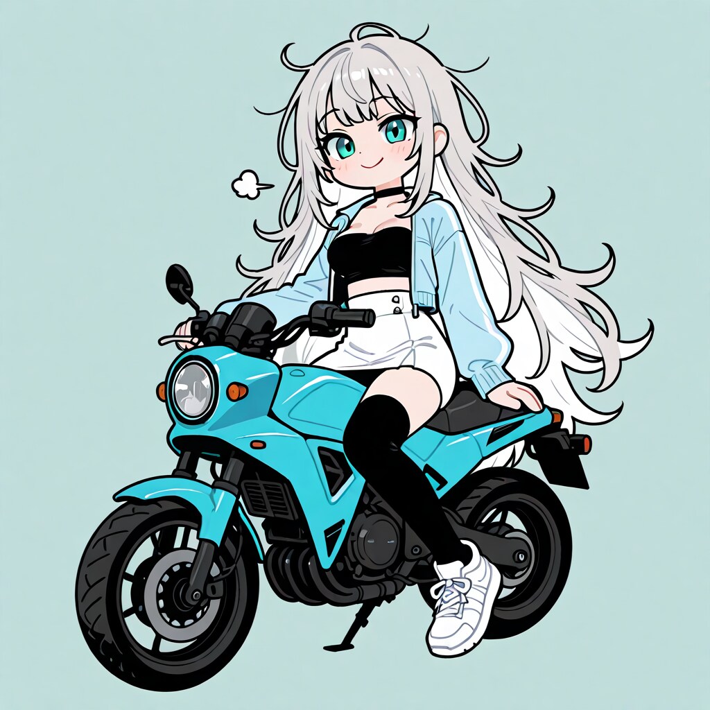 バイクと山葉ちゃん