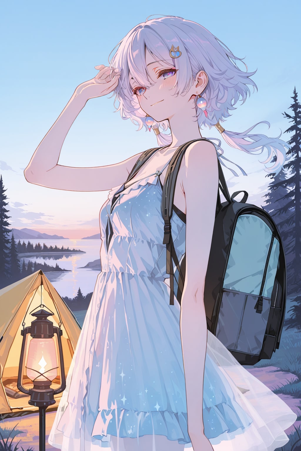 星を迎える灯り