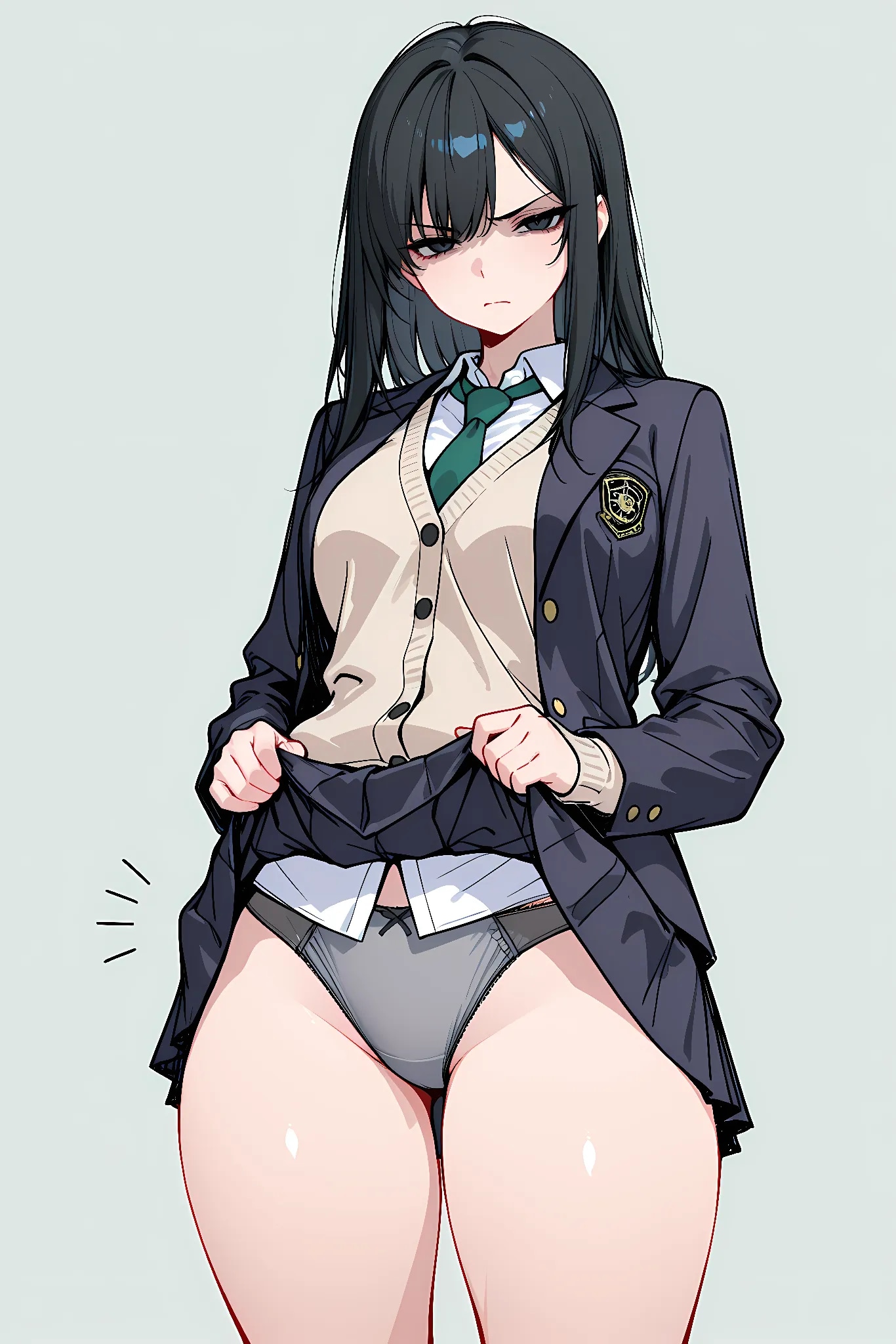 黒髪ダウナーJKに嫌パンされたい。