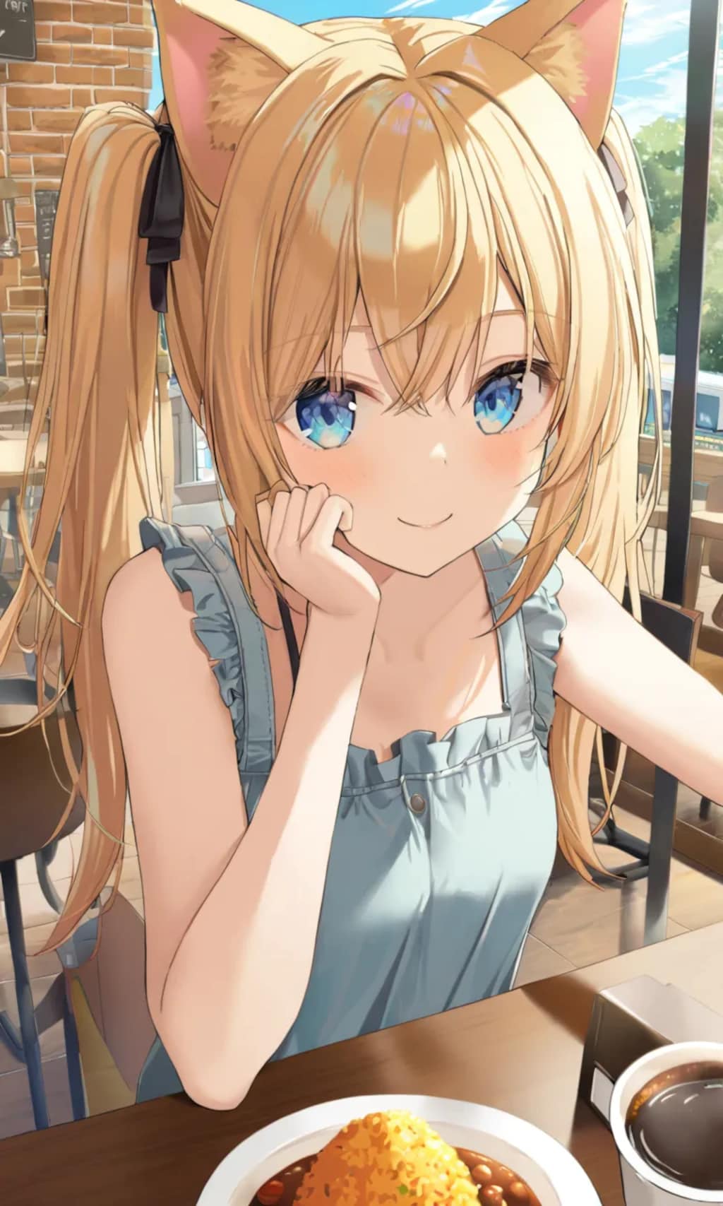 こるり「麻婆豆腐」まや「カレーライスだっ」